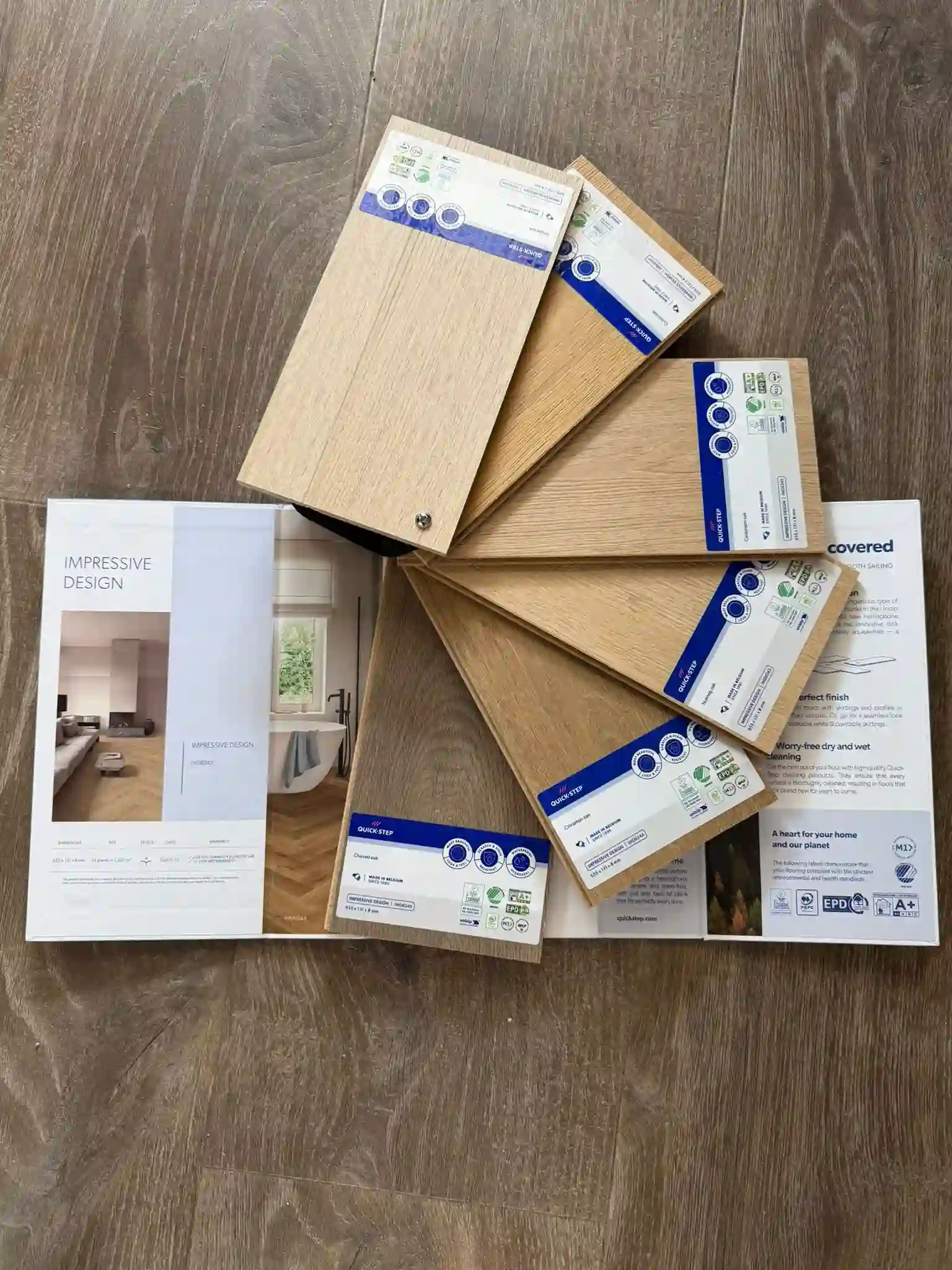 פרקט פישבון למינציה של קוויק סטפ